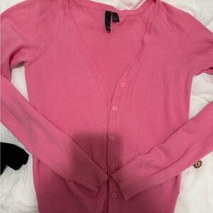 H&M pink cardigan